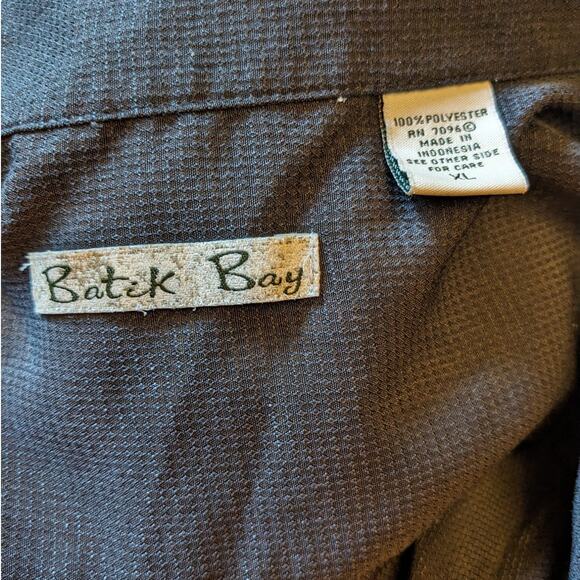 Batik Bay Hawaiian Shirt Mens XL Short Sleeve Tropical Vacation Palm Tree Resort - Picture 2 of 16